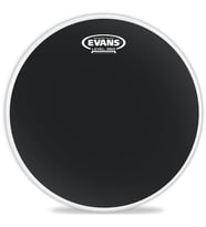 Evans TT14RBG Resonant Black 14 İnç Tom Alt Derisi (Profesyonel)  Siyah Bitiş, Tek Katmanlı Yapı, Modern Görünüm ve Davulun Alt Tonlarını Güçlendiren Dengeli Rezonans