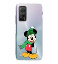 Xiaomi Mi 10T  Kamera Korumalı Kapak Mickey Mouse Tasarımlı Şeffaf  Kılıf