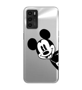 Oppo A16 / A55 Uyumlu Mickey Mouse Tasarımlı Şeffaf Telefon Kılıfı
