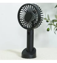 Premium Cep Boyu Sessiz Taşınabilir Mini Fan Usb Şarjlı Pervaneli Soğutucu Küçük El Vantilatörü (Siyah)