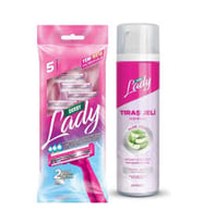 Derby Lady Permatik Poşet 5 Li+ Traş Jeli Avantaj Paket