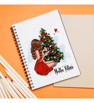 Mutlu Yıllar & Merry Christmas & Yılbaşı & Noel Baba Tasarımlı Defter