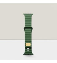 Cosmostech Akıllı Saat Watch için Uyumlu 42MM 44MM 45MM 49MM 1/2/3/4/5/6/se/7/8/ultra Silikon Kordon ve Kayışı Dalgalı Şerit Tasarım Yeşil