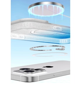 Durukar® iPhone 14 Pro Max Pummel Shiny Magsafe Kapak - Siyah