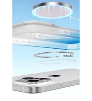 Durukar® iPhone 14 Pro Max Pummel Shiny Magsafe Kapak - Siyah