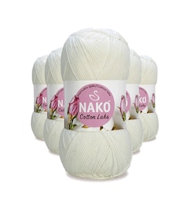 Northcity 5 Adet Cotton Lüks Yelek Tunik Kazak Bluz Hırka İpi Yünü Süt Beyaz 97570