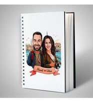 Sevgiliye Hediye Kişiye Özel Kadim İstanbul ve Aşkımız Karikatürlü Defter