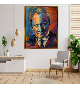 ÇERÇEVELİ ATATÜRK TABLO S390