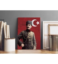 Nuri Killigil Kanvas Tablo 40x55cm Nuri Paşa Dekoratif Tablo