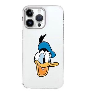Apple iPhone 14 Pro Uyumlu Kapak Donald Duck Tasarımlı Şeffaf Silikon Kılıf