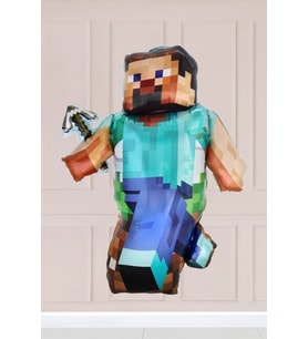 Büyük Steve Folyo Balon Minecraft Balon Büyük Steve