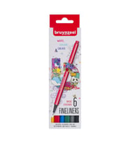 Bruynzeel Fineliner 0.4 mm 6 Renk Basic 