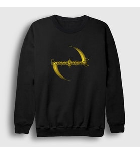 Presmono Unisex Siyah Gold Logo Evanescence Sweatshirt 146190tt