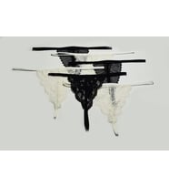ASM1239 Kadın 6 Lı Renkli Dantel Çağırıcı İsteğim String (Çok Renkli)