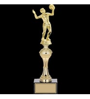ODAK KUPA - Figürlü Kupalar - Voleybol Kadın Figürlü Kupalar FG-029 C - 34 cm