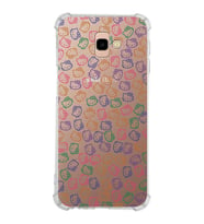 Samsung Galaxy J4 Plus  Köşe Korumalı Antişok Kapak Hello Kitty Tasarımlı Şeffaf Silikon Kılıf
