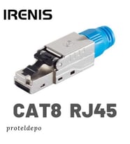 IRENIS CAT8 RJ45 Aletsiz Montaj tipi Konnektör, Cat8, Cat7 Kablo uyumlu