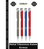 #Kalem Lüks Ofis Tipi Hediyelik Promosyon Şık Kaliteli Okul Dayanıklı Metal Tükenmez Kalem Kırmızı -