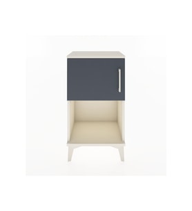Arges Komodin 2 Raflı Tek Kapaklı 44x30x80 Aytaşı-Antrasit