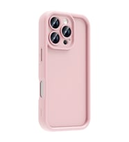 iPhone 16 Pro Kılıf Kamera Korumalı Ananas Silikon Kapak (Pembe)
