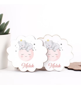 Kız Bebek Ahşap Magnet