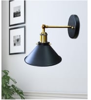 RİOLİGHT RETRO TEKLİ METAL APLİK (Siyah - Beyaz)