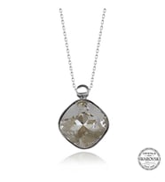 Swarovski Crystal Taşlı Gümüş Kadın Kolye