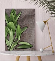 BK Home Green Plant Tasarımlı Kanvas Tablo-4