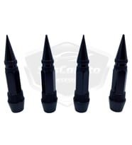 Sivri Sibop Kapağı Merm i Sibop Kapağı Araba Motosiklet Metal 4 lü Set Siyah