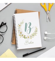 Baş Harfli İsimli Defter Kişiye Özel