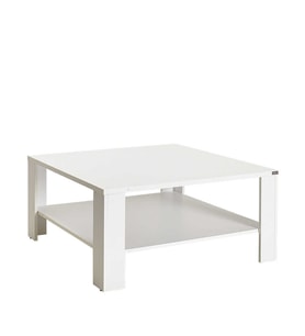 Adore Mobilya New Line Kare Orta Sehpa - Mat Lake Beyaz 90x42x90 cm (GxYxD)