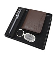 Signator D281 İsme Özel Set - Deri Kartlık + Anahtarlık  + Kalem Seti  İsme Özel Hediyelik Set (Karışık)