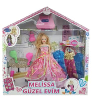 Bebek Yedek Elbiseli Ve Aksesuarlı - 1115-21 - Açık Pembe