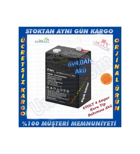 HHM - 6V 4Ah AKÜ, 6 VOLT 4 AMPER , 6v 4aH , IŞILDAK, TERAZİ AKÜSÜ - elektronikucuz