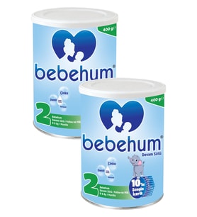 Bebehum 2 Numara Teneke Devam Sütü 6-9 Ay 400 gr x 2 Adet