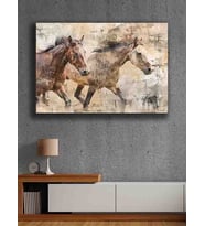 Koç stüdyo Modern tasarım kanvas tablo 50x70 (Çok Renkli)