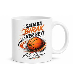 Basketbol Tutkunlarına Özel Kupa Bardak Hediye Baskılı Porselen Mug