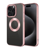 Apple iPhone 15 Pro Kılıf Tek Kamera Çerçeveli Logo Gösteren Zore Omega Kapak