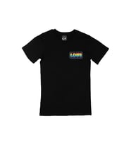 Rainbow Love Cep Logo Tasarımlı Siyah Tişört