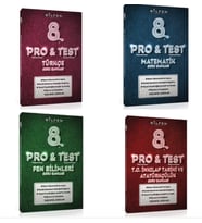 BİLFEN PRO&TEST 8. Sınıf Türkçe - Matematik ve Fen Bilimleri ve İnkilap Soru Bankası ( 4 Kitap)