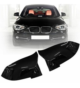 Bmw 1 Uyumlu Serisi F20 Lci 2015-2019 Batman Ayna Kapağı (Parlak Siyah)