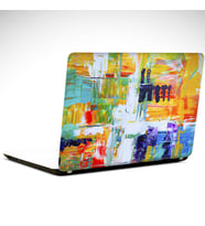 Rengarenk Boyalar Soyut Laptop Sticker 19 inch (40,5X27CM)