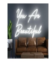 You Are Beautiful Yazılı Neon Tabela
