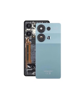 Xiaomi Redmi Note 13 Pro 4G Arka Kapak - Arka Pil Batarya Kapağı Kamera Lensli - 23117RA68G 2312fPCA6G Uyumlu (Yeşil)