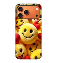 iPhone 17 Pro Velvet Kılıf Lansman İçi Kadife Temalı Desenli Silikon EmojiSmile