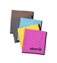 Silver Home Mikrofiber 40x40cm Ekstra Kalın 5li Cam Temizlik Bezi - Renkli