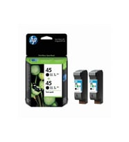 HP CC625AA (45) 2li Paket Siyah Orjinal Kartuş - DeskJet 712