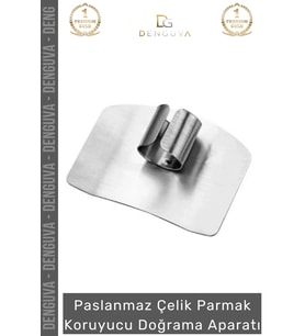 #ParmakKoruyucu Şef Paslanmaz Çelik Kesim Emniyetli Pratik Parmak Koruyucu Doğrama Güvenlik Aparatı