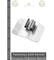 #ParmakKoruyucu Şef Paslanmaz Çelik Kesim Emniyetli Pratik Parmak Koruyucu Doğrama Güvenlik Aparatı