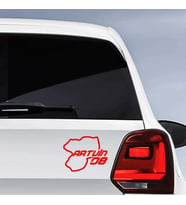 Artvin İli 08 Plaka Kodu Memleket, Yarış Pisti Sticker - Oto Araba Etiket, Aksesuar, Tuning kırmızı